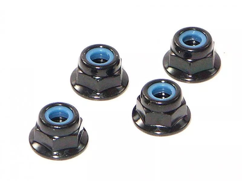 HPI Z684 Flanged Lock Nut M4 (4pieces) Ken Block WR8 Baja Savage Bullet Sprint