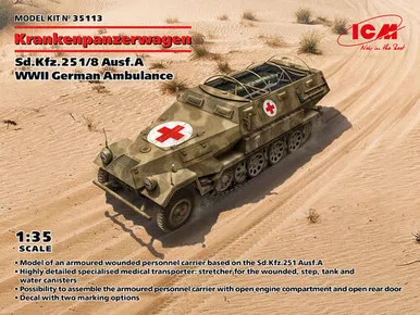 ICM #35113 1/35 Sd.Kfz. 251/8 Ausf. A - Krankenpanzerwagen
