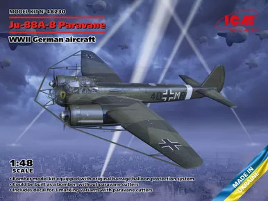 ICM # 48230 1/48 Ju-88A-8 Paravane