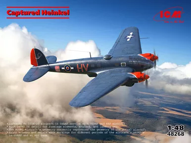 ICM # 48268 1/48 Heinkel He-111H-20 captured
