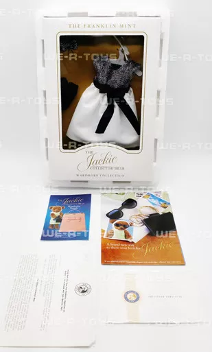 The Jackie Collector Bear Wardrobe Black and White Gown Ensemble Fashion NEW