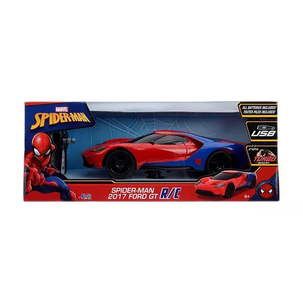 Jada Toys Hollywood Rides Spider-Man 2017 Ford GT RC Car