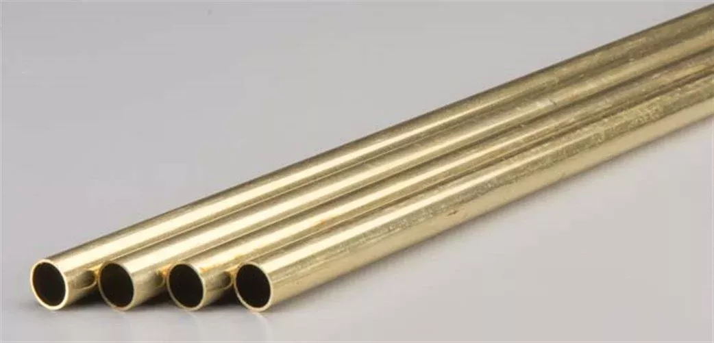 K&S Engineering 1144 3/32"x36" Round Brass Tube with .014 Wall