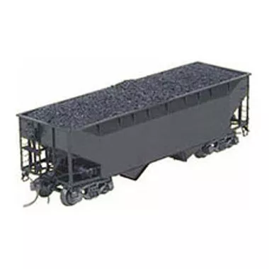 Kadee #7501 Undecorated 50 Ton AAR Standard Open Bay Hopper Black HO Scale