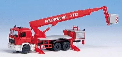 Kibri 18273 HO Scale Man w/Ruthman Crane & Personnel Basket, Fire Department Kit