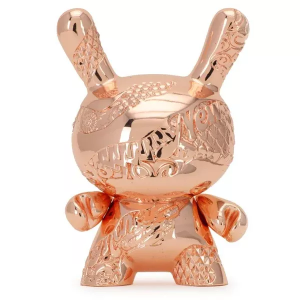 Kidrobot New Money Rose Gold Metal 5 Inch Dunny Figure