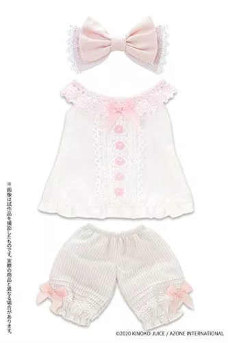 Kikipop! Mushroom PlanetMachibuse NightSet White X Pink (For Dolls)