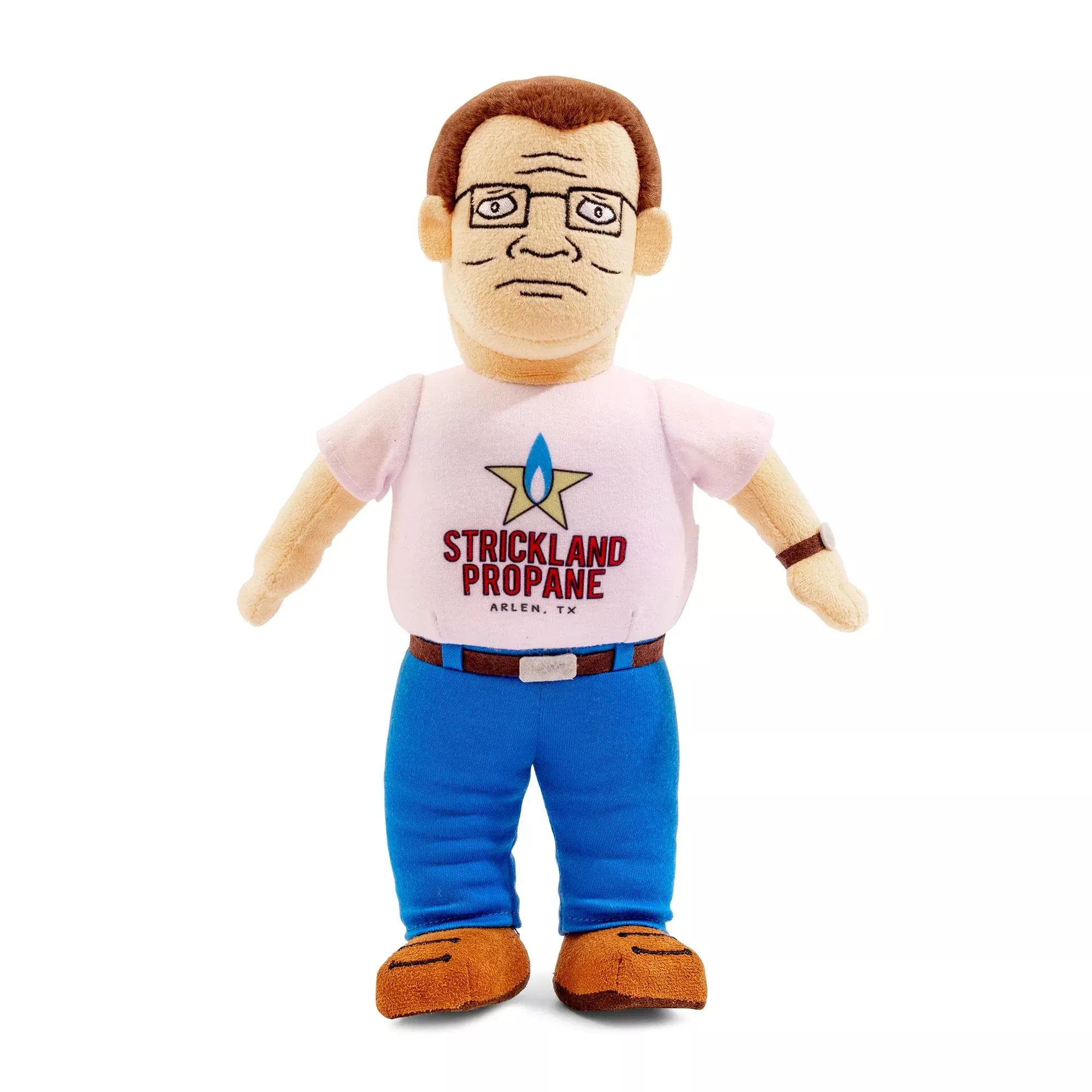 King Of The Hill Hank Hill Propane Logo Tee 12-Inch Plush