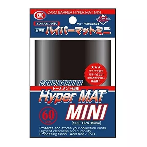 KMC Card Barrier Hyper Mat Mini Black 60Pcs