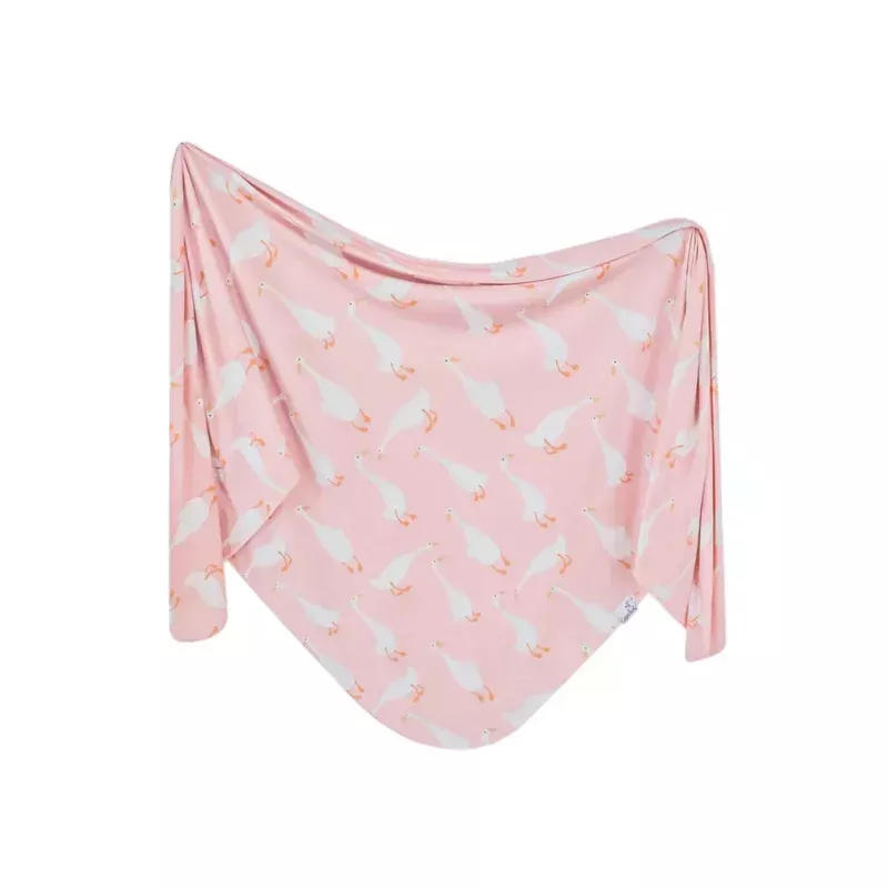knit swaddle blanket – goosie by copper pearl