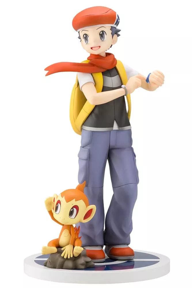 KOTOBUKIYA Artfx J Lucas With Chimchar 1/8 Figure Pokemon