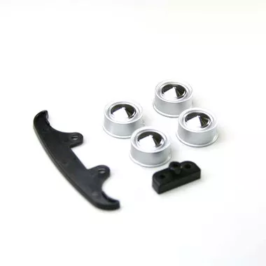Kyosho LTH001 Wheel Cap & Bumper Set Fiat 500 : MINI-Z Lit