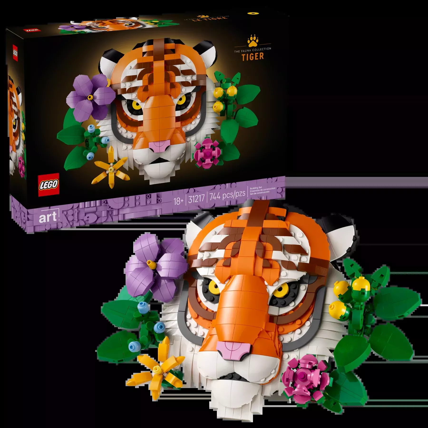 LEGO Art 31217 The Fauna Collection – Tiger