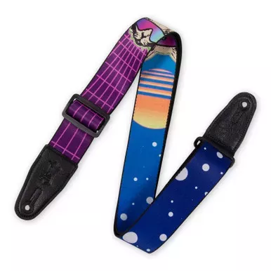 Levy’s MPD2-119 2 Inch Polyester Guitar Strap – Cyber Cat