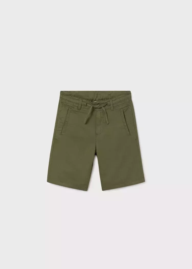 Linen Shorts-Jungle