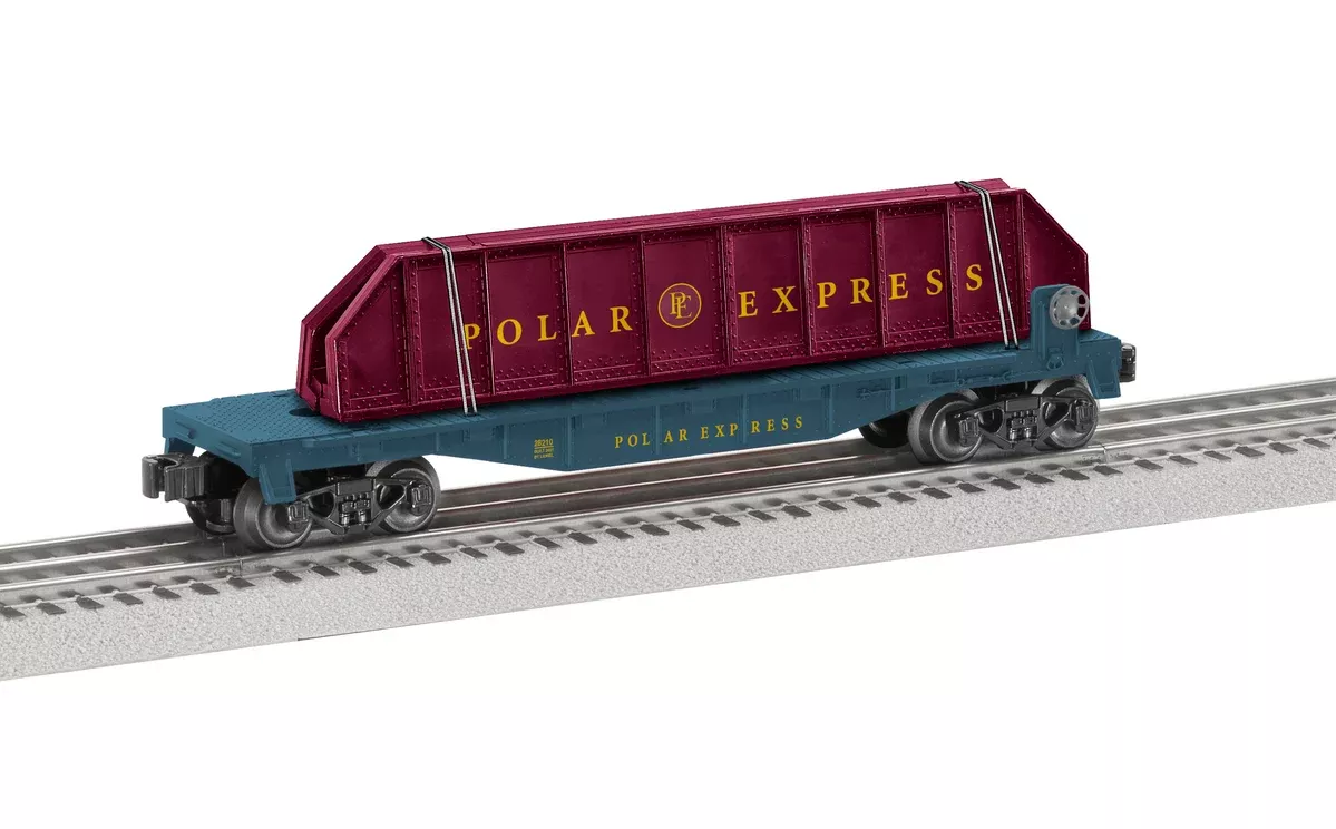 Lionel 2128210 O Gauge Polar Express™ Girder Bridge Flatcar