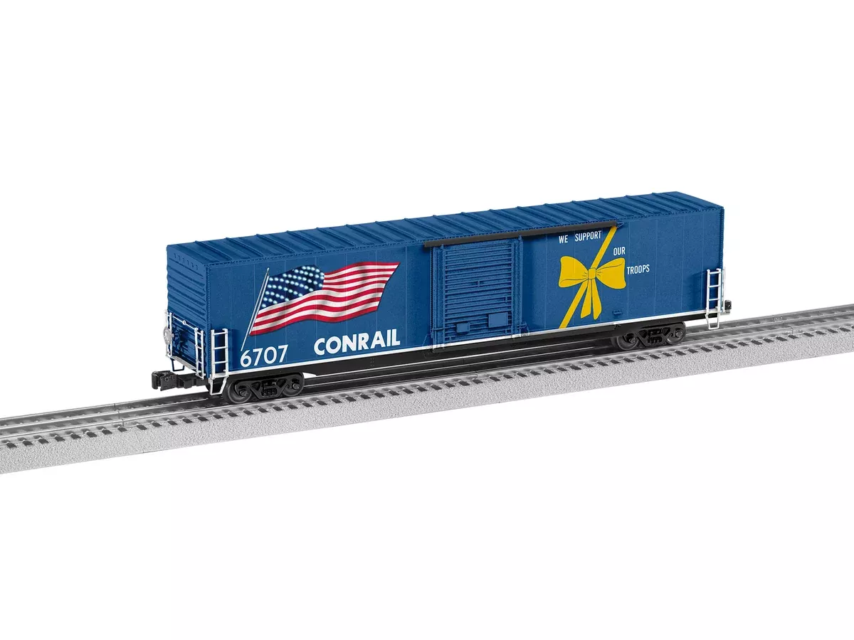 Lionel 2226850 O Scale Illuminated Flag Boxcar Conrail CR Veterans