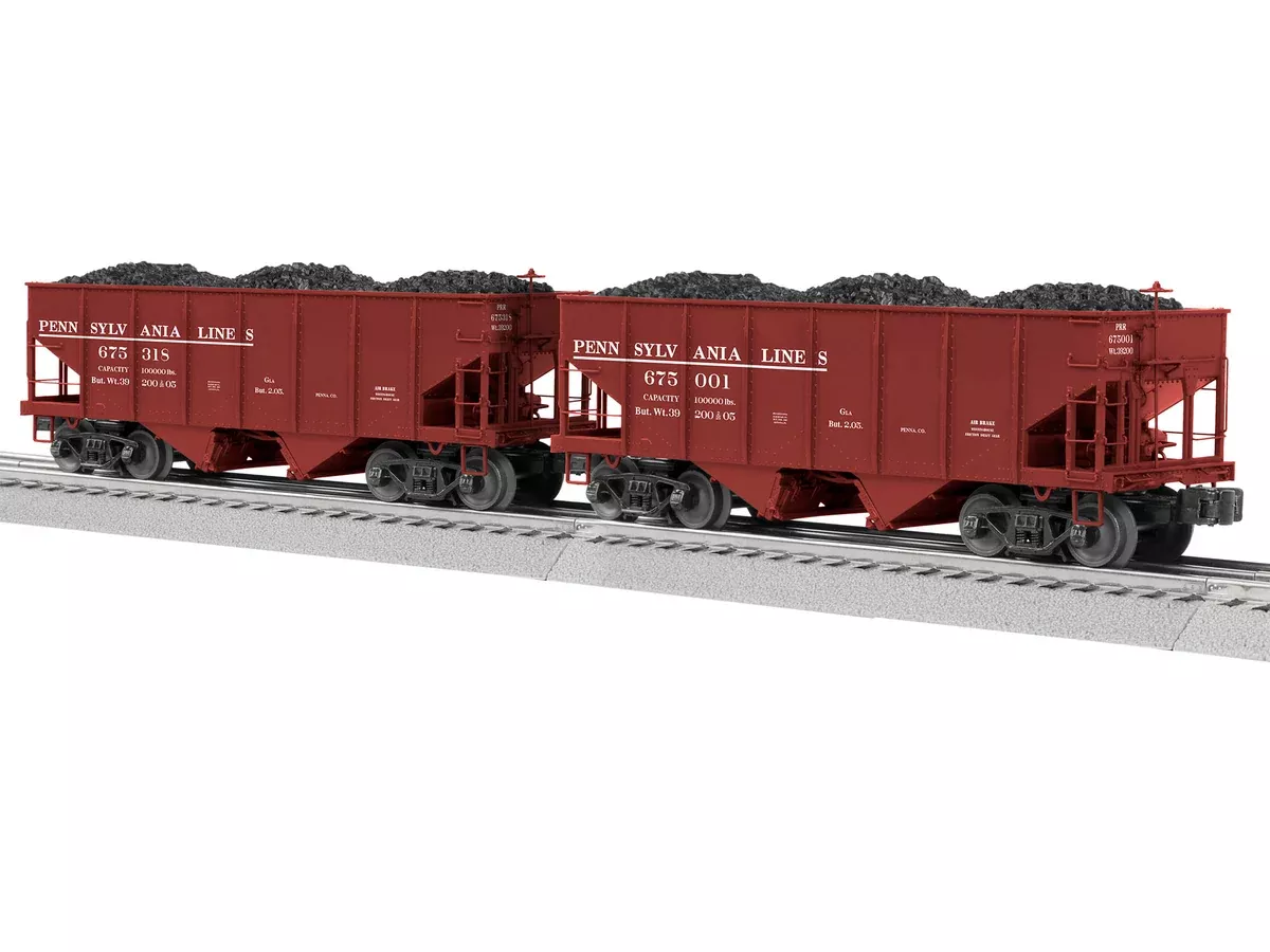Lionel 2226940 O Scale GLa 2 Bay Open Coal Hopper Pennsylvania Lines BTO