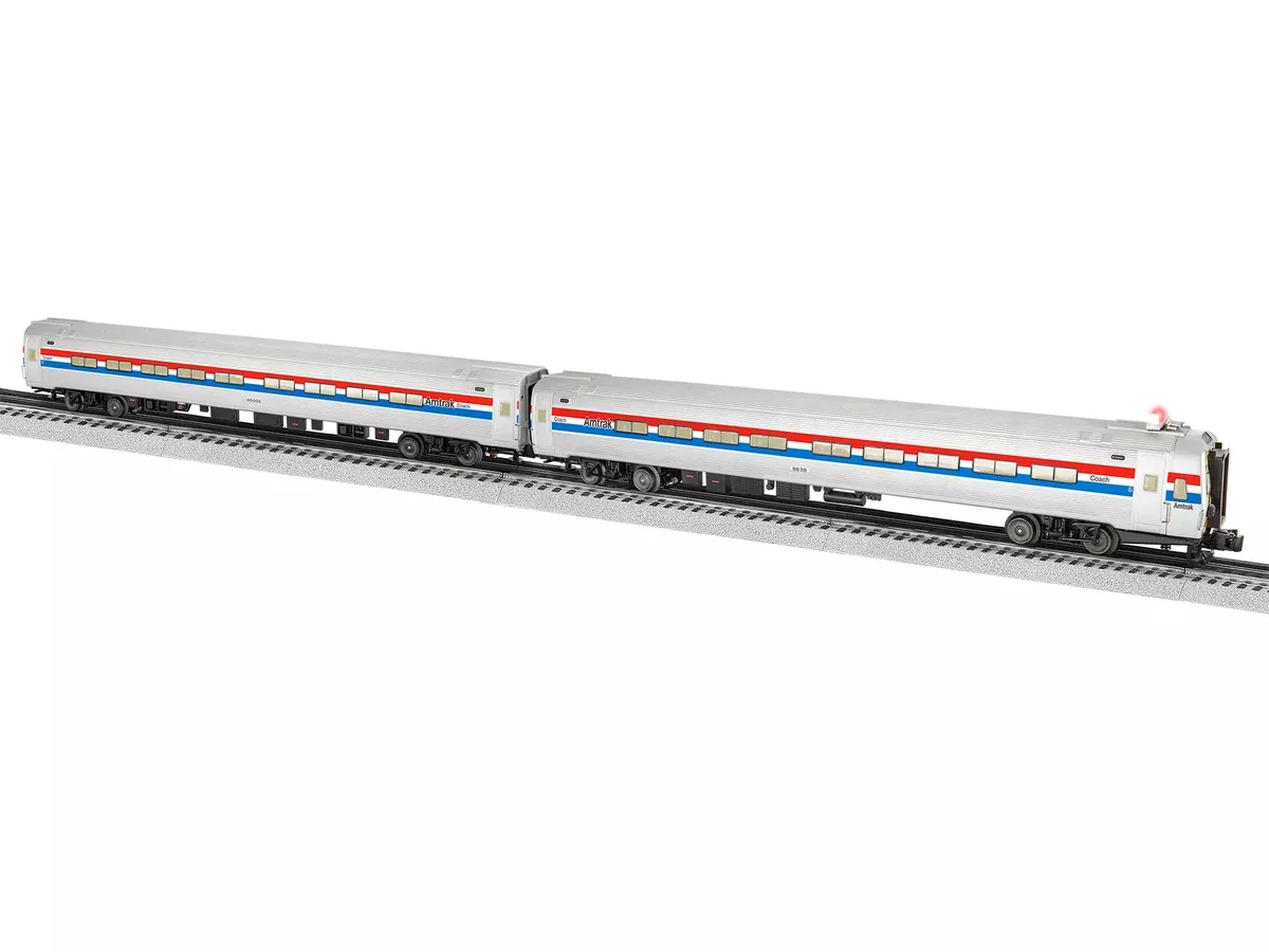 Lionel 2227320 O Gauge Amtrak Amfleet Phase III Coach and Cab Car