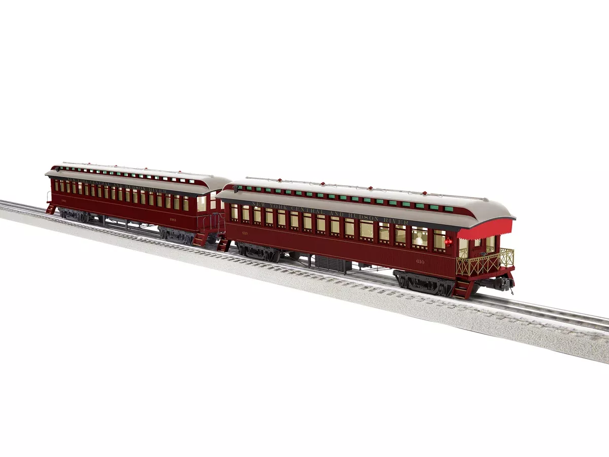 Lionel 2227450 O Scale Wood Coach and Observation Set New York Central NYC