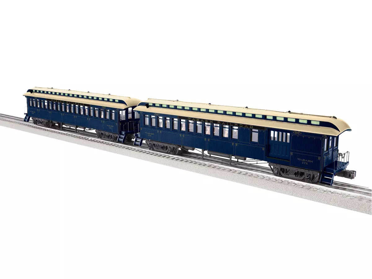 Lionel 2227500 O Scale Wood Combine and Coach Set Wabash