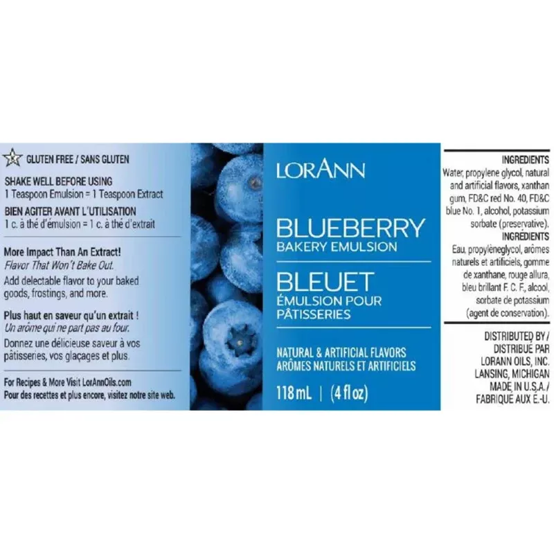 Lorann Blueberry Emulsion Flavoring