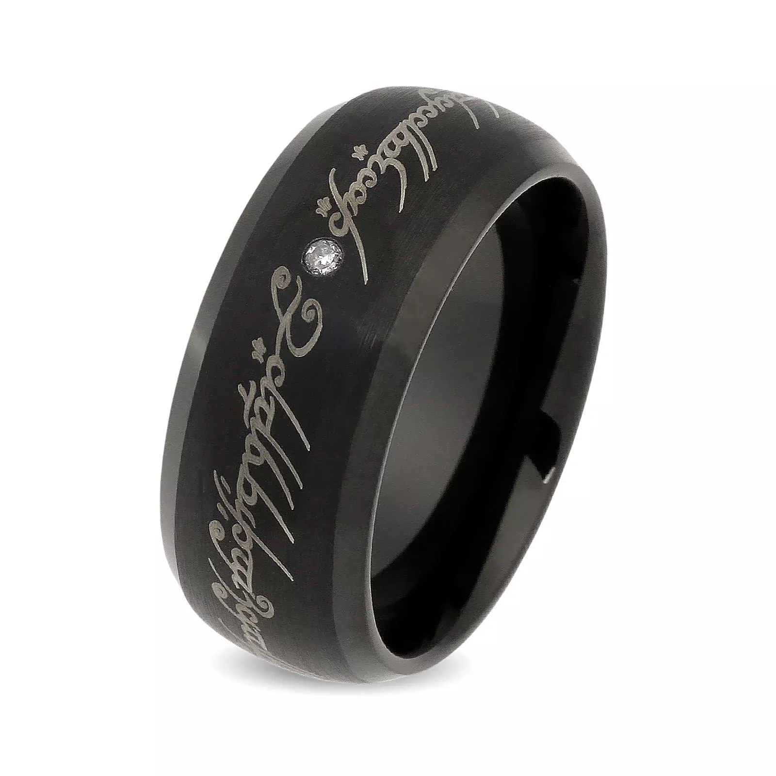 The Lord of the Rings - Ruling Ring Tungsten with Diamond
