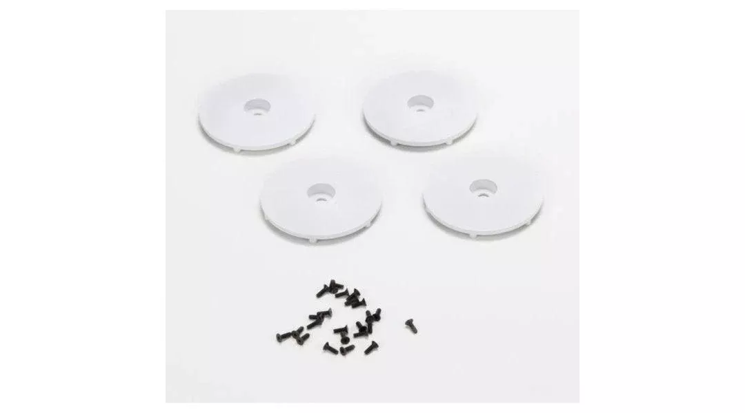 Losi TLR43007 Wheel Disk White w/Screws (4) 22SCT
