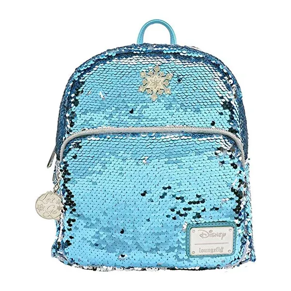 Loungefly Disney Frozen Elsa Reversible Sequin Mini Backpack