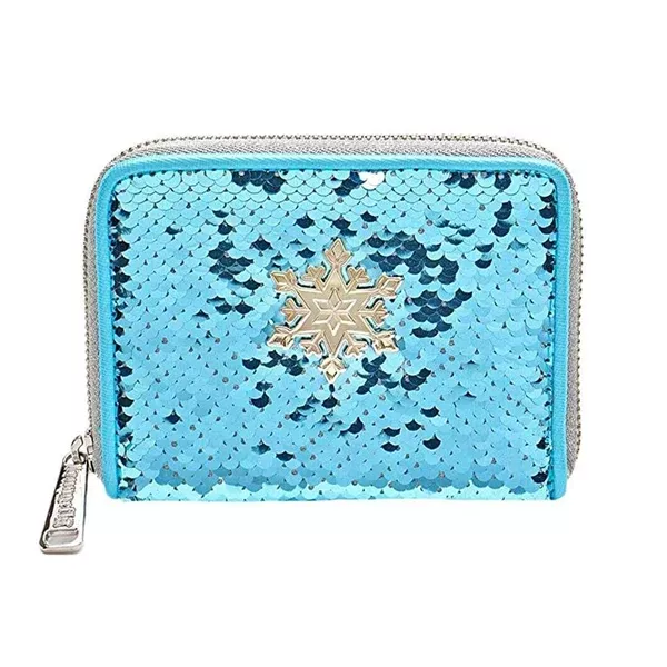 Loungefly Disney Frozen Elsa Reversible Sequin Wallet