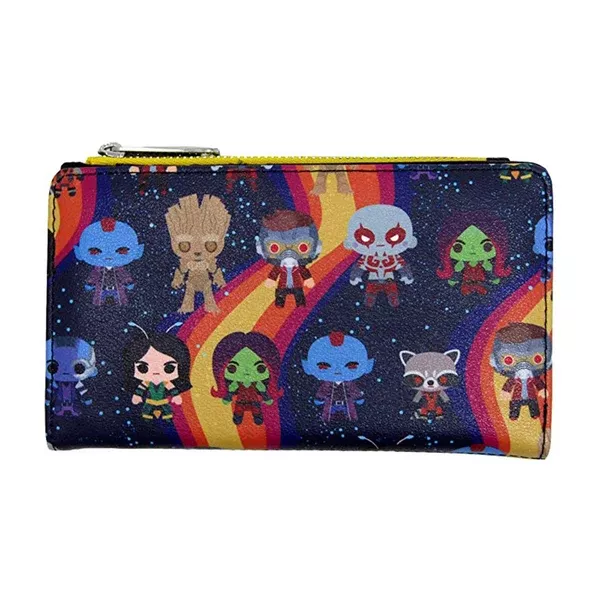Loungefly Marvel Guardians Of The Galaxy Chibi All Over Print Wallet