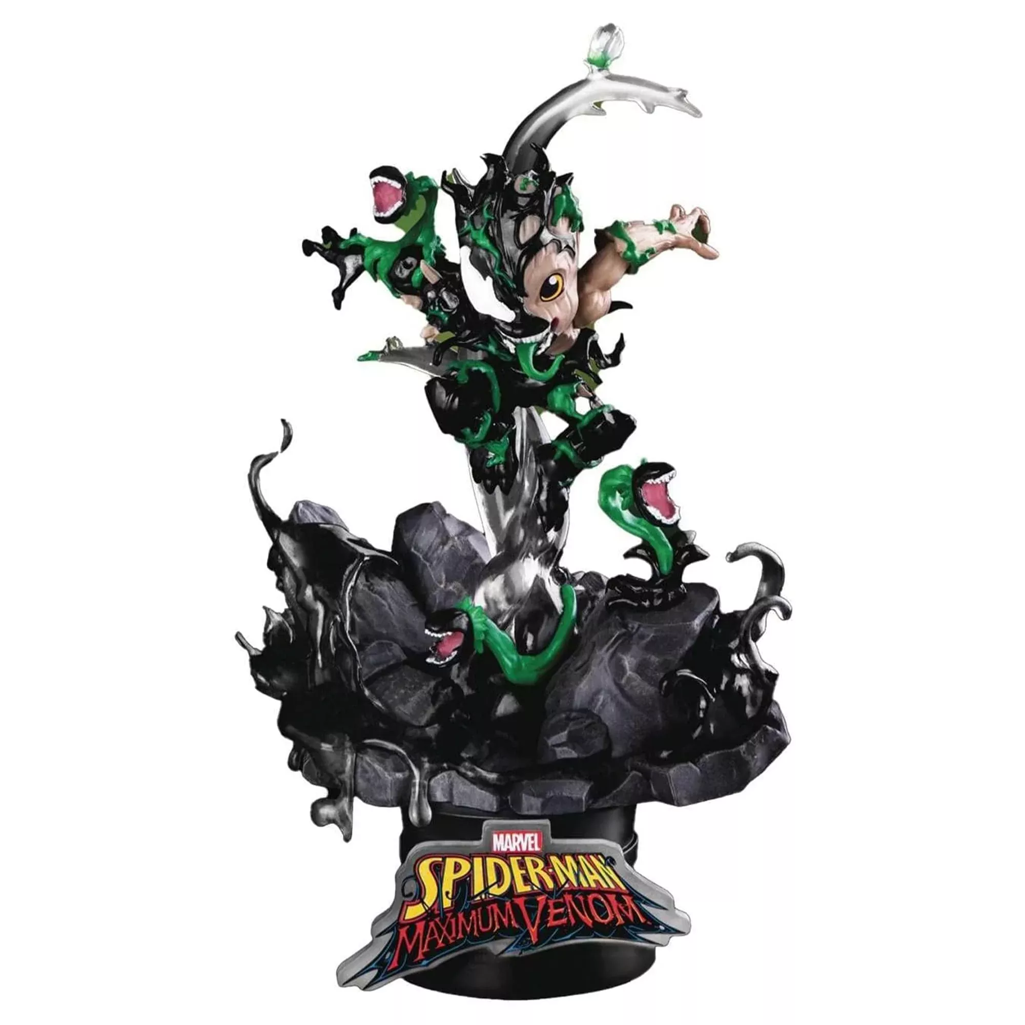 Marvel Spider-Man Maximum Venom Little Groot Diorama