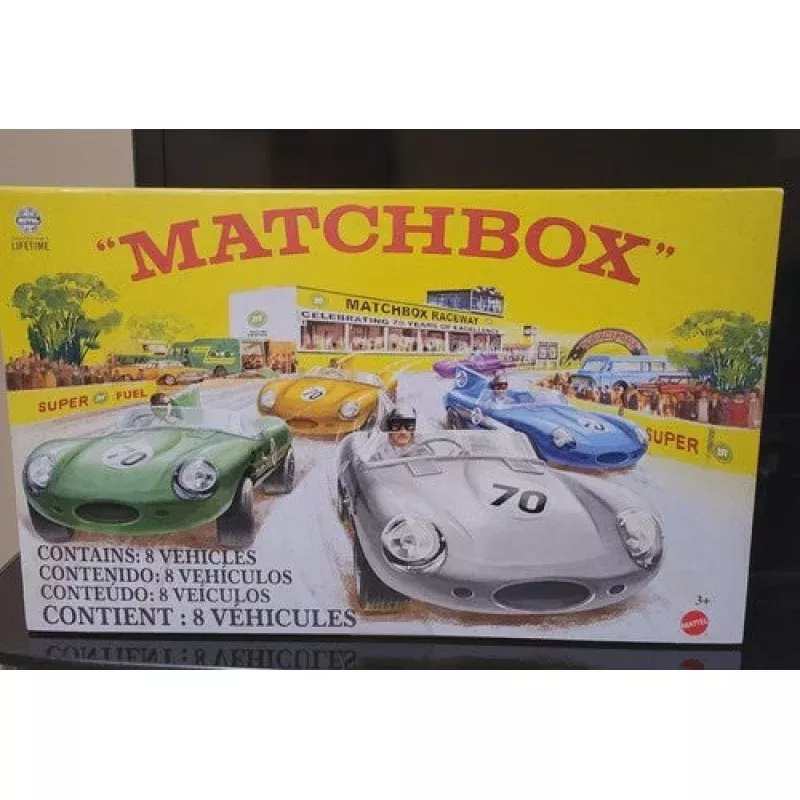 Mattel Matchbox Collectors 70th Anniversary Gift Set with 8 Vehicles