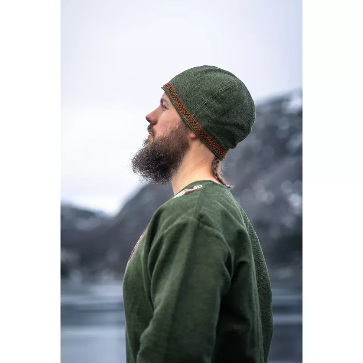 Medieval Viking Cap Anders green