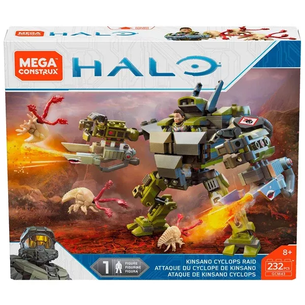 Mega Construx Halo Kinsano Cyclops Raid Building Set