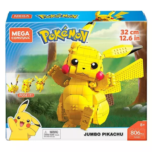Mega Construx Pokemon Jumbo Pikachu Building Set