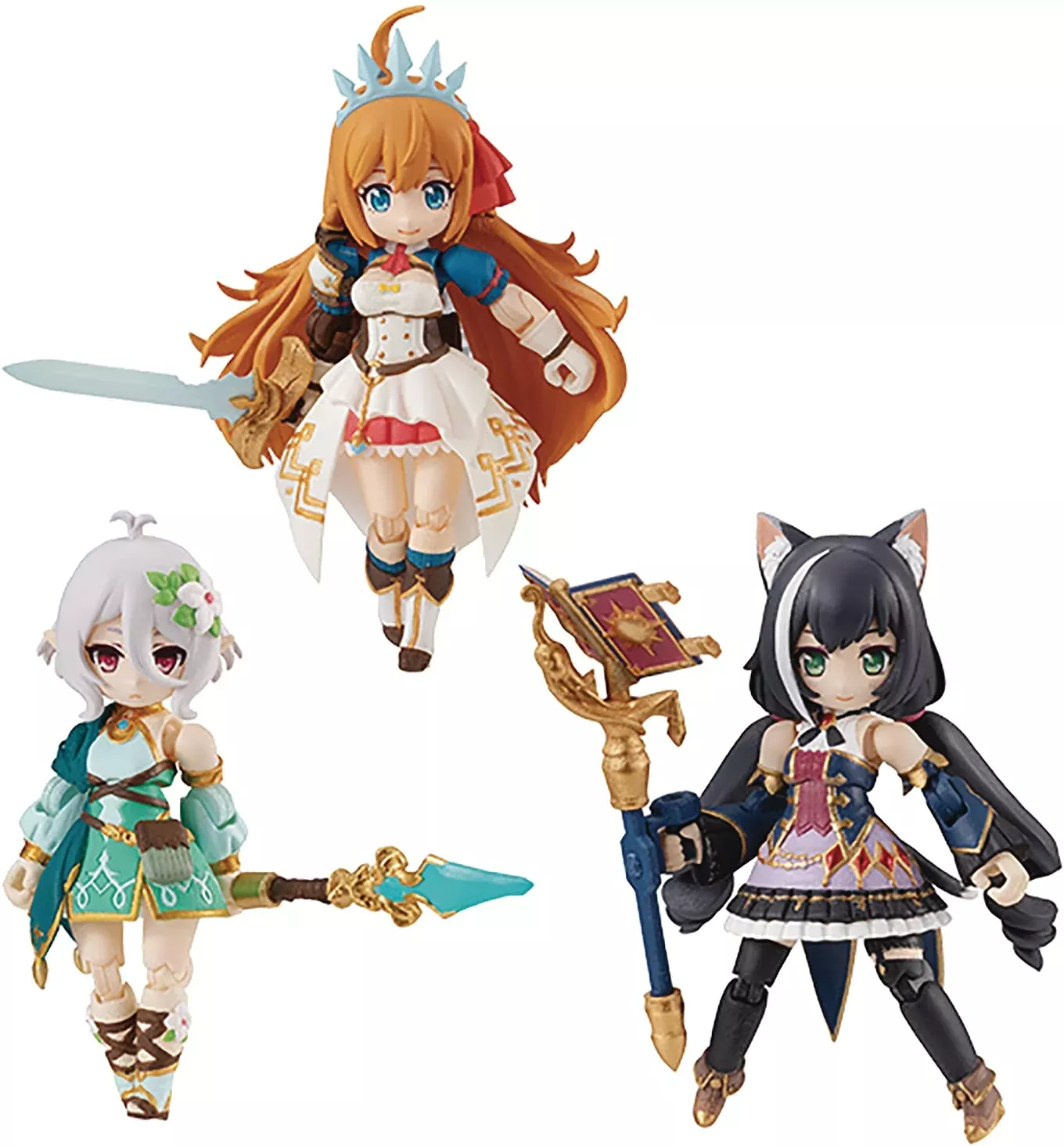 MEGAHOUSE Desktop Army Princess Connect! Re:Dive Collaboration Figure 3Pack Box