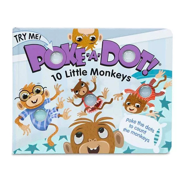 Melissa And Doug Poke A Dot 10 Little Monkeys Book