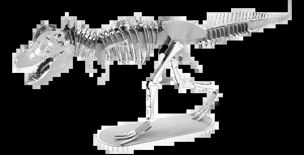 Metal Earth MMS099 Tyrannosaurus Rex Dinosaur Skeleton 77 Piece Metal Model Kit