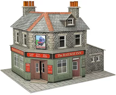 Metcalfe #PO309 00/HO Scale Corner Shop / Pub – Stone