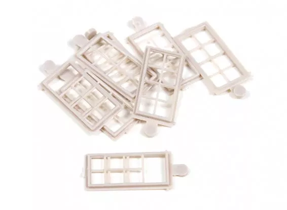 Micro Engineering Company 80-064 HO Scale 8 Pane Windows 28x64"
