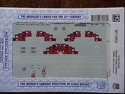 Microscale Decal HO#87-1053UP Diesel – SD40-2 – 1996 Olympic Scheme