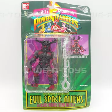 Mighty Morphin Power Rangers Evil Space Aliens Slicing Horns Stag Beetle NRFP