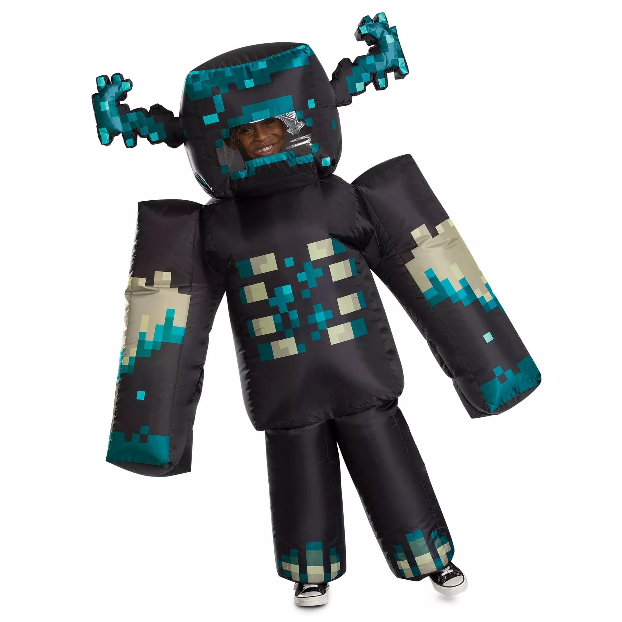 Minecraft Warden InflatableChild Costume | One Size Fits Most
