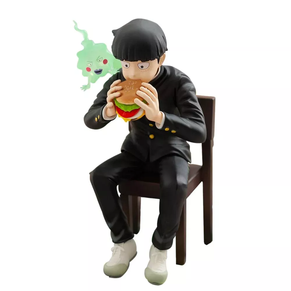 Mob Psycho 100 III x Bunbougu Cafe 2022 PVC Statue Shigeo Kageyama & Ekubo 13cm