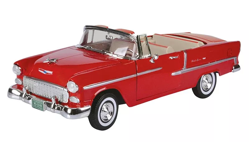 Motormax 73184AC-R 1/18 Scale 1955 Chevrolet Bel Air Convertible