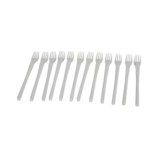 MTA Essentials Melamine Forks White – 19 cm, Pack of 12