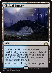MtG Trading Card Game Shadows Over Innistrad Rare Foil Choked Estuary #270
