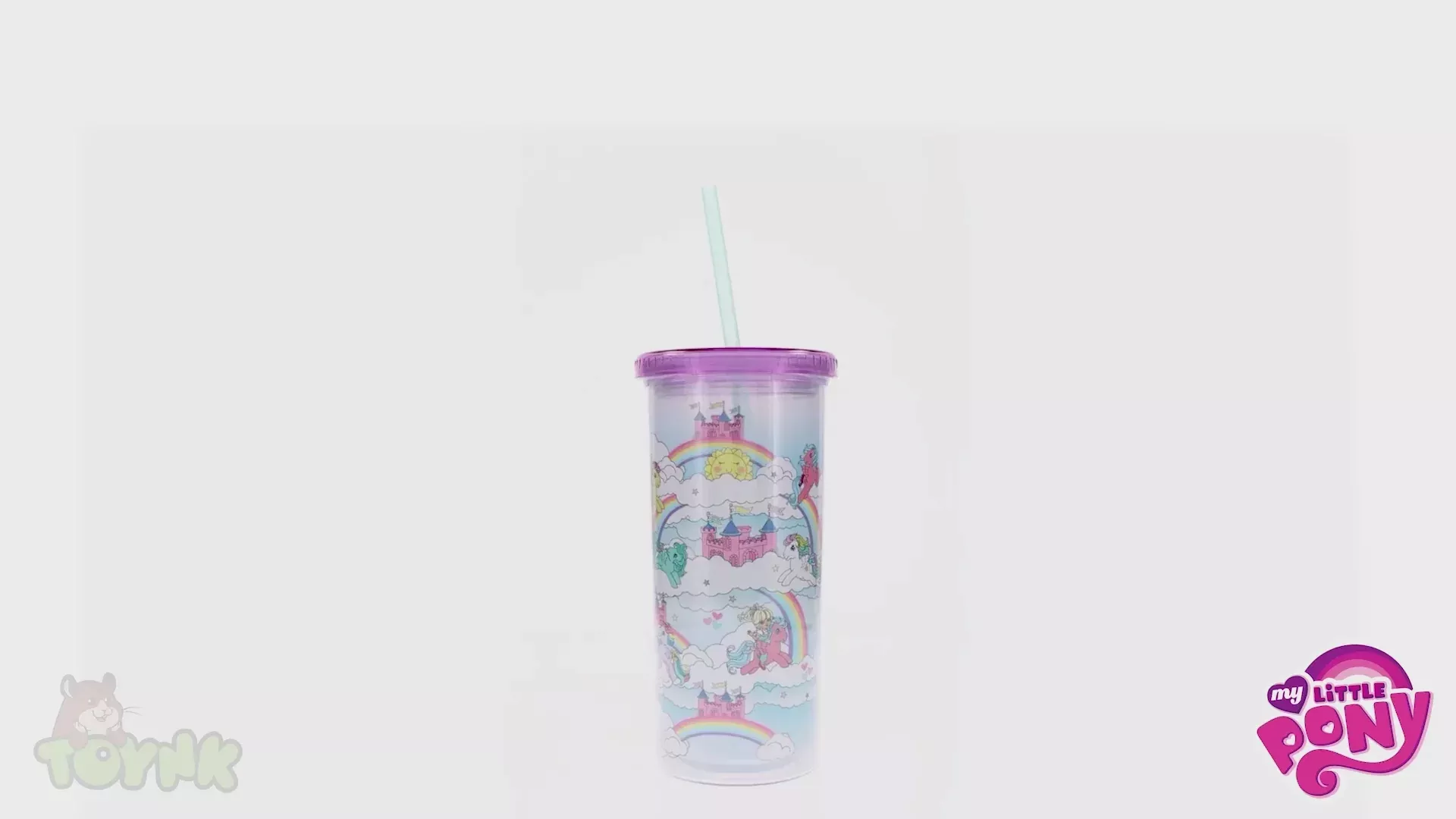 My Little Pony Dream Castle 20-Ounce Carnival Cup With Lid and Straw