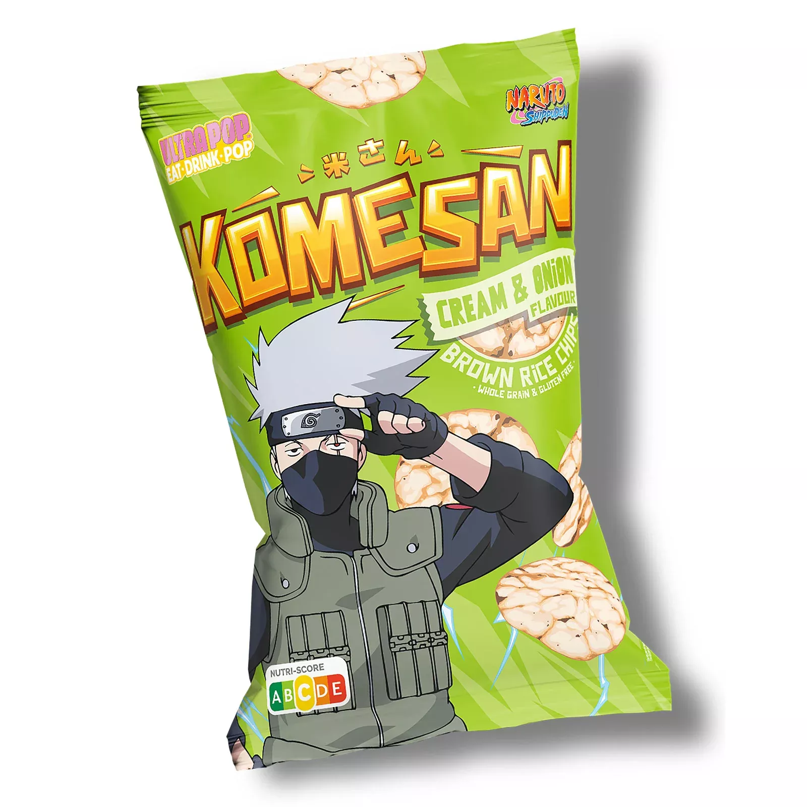 Naruto Shippuden - Cream & Onion Flavour Brown Rice Chips